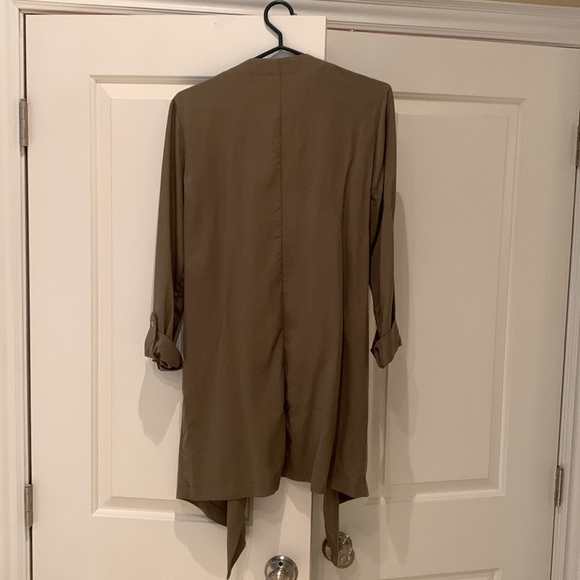 Olive green open front shirt/jacket - Picture 4 of 4
